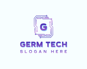 Circuit Tech Developer logo design