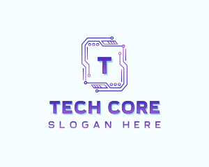 Circuit Tech Developer logo design