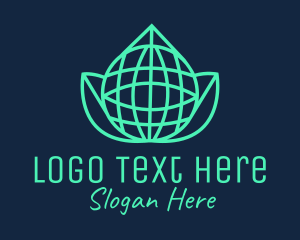 Green Eco Globe  Logo