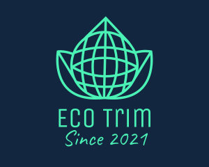 Green Eco Globe  logo design