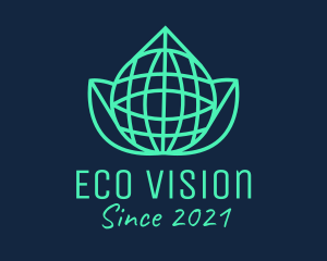 Green Eco Globe  logo design