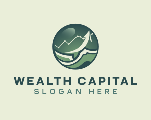 Capital - Money Growth Chart logo design