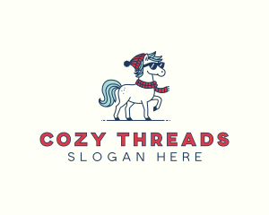 Hoodie - Horse Winter Scarf logo design