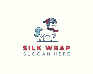 Scarf - Horse Winter Scarf logo design