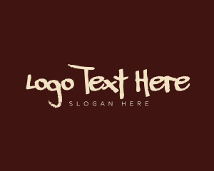 Brush Stroke - Street Brush Wordmark logo design