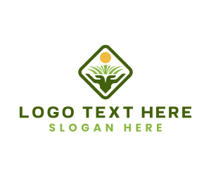 Agricultural Farming Land Logo