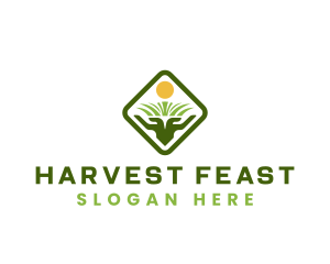 Agricultural Farming Land logo design