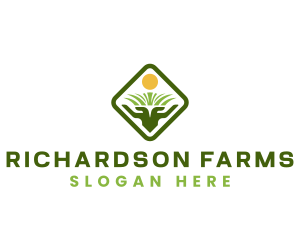 Agricultural Farming Land logo design