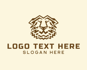 Brown - Wild Grizzly Bear logo design