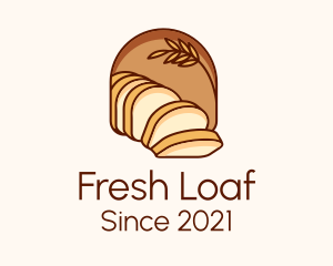 Loaf Bread Bakery logo design