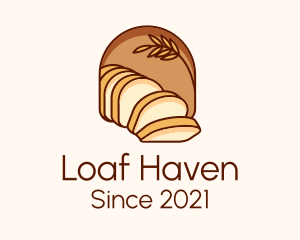 Loaf Bread Bakery logo design