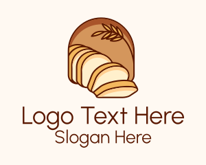 Loaf Bread Bakery Logo