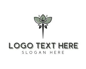 Needle - Eco Friendly Lotus Tailoring logo design