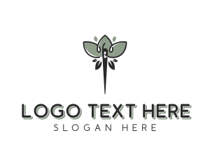 Modiste - Eco Friendly Lotus Tailoring logo design
