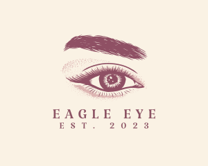 Eye Lashes Eyebrow Makeup logo design