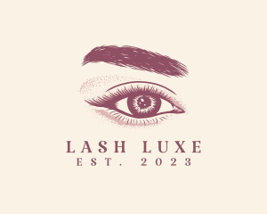 Eye Lashes Eyebrow Makeup logo design