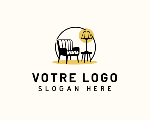 Sofa Furniture Decor Logo