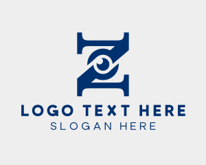 Blue - Private Security Letter Z logo design