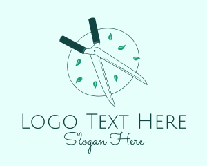 Trim - Leaf Garden Shear logo design