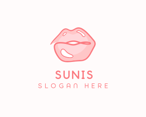 Sexy Lips Makeup  logo design