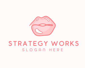 Sexy Lips Makeup  logo design