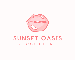 Sexy Lips Makeup  logo design