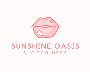 Sexy Lips Makeup  logo design