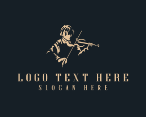 Concert - Violin Instrument Musician logo design