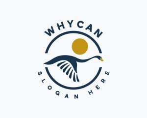Flying Wildlife Goose Logo