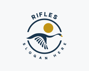 Aviary - Flying Wildlife Goose logo design