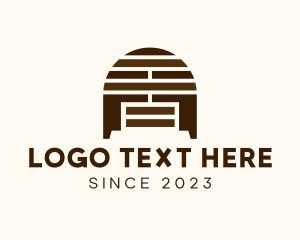 Furniture Store - Wooden Letter A Cabinet logo design