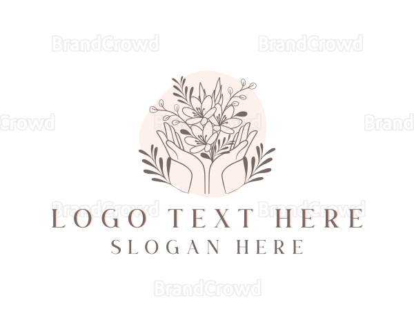 Floral Bouquet Hand Logo