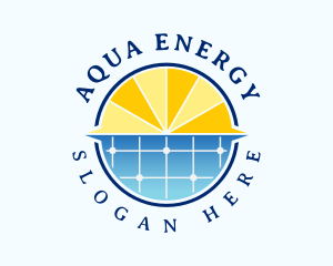 Global Solar Panel Energy logo design