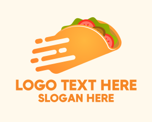 Food Delivery - Fast Mexican Taco logo design