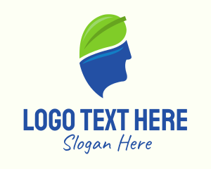 Mental Health Leaf  Logo