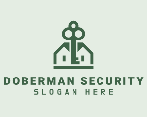 Property Secure Key logo design