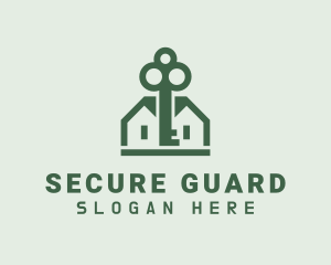 Property Secure Key logo design