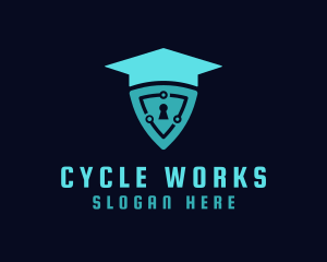 Cycle - Academic Cycle Shield logo design