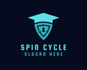 Academic Cycle Shield logo design