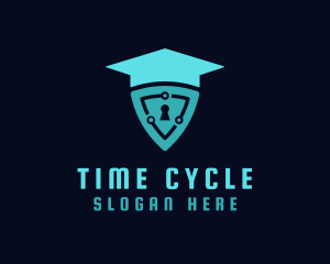 Academic Cycle Shield logo design