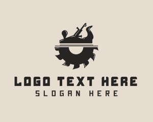 Wood Planer - Hand Planer Carpentry logo design