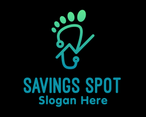 Footprint Stocks Graph  logo design