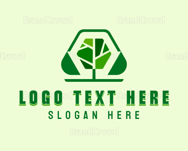 Eco Sustainable Tree Logo