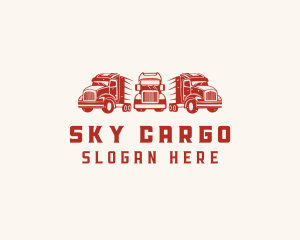 Trucking Fleet Logistics logo design