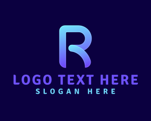Letter Hr - Modern Business Letter R logo design