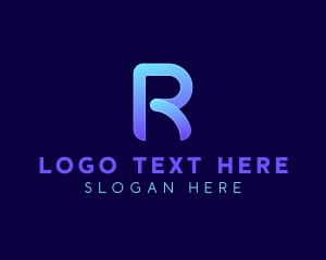 It - Modern Business Letter R logo design