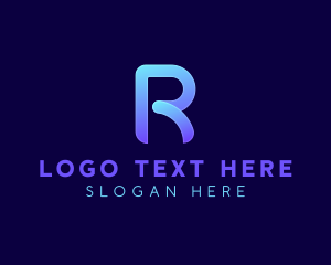 Modern Business Letter R Logo