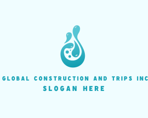 Marine - Sanitation Cleaning Water logo design