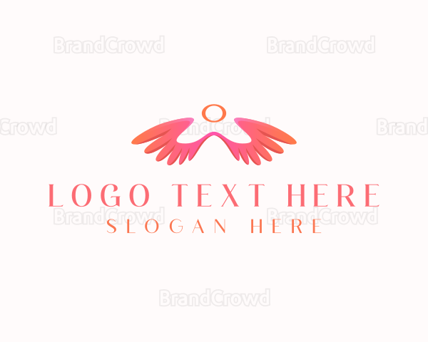 Angel Wings Spiritual Logo