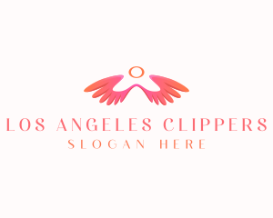Angel Wings Spiritual logo design